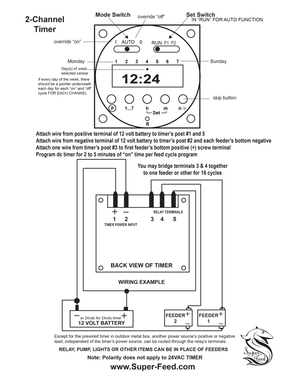 DT-04 2 channel setup instructions for DC timer