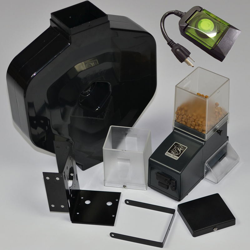 Outdoor CSF-3XL Unit with Hopper and Outdoor ACAT-32 Analog Timer