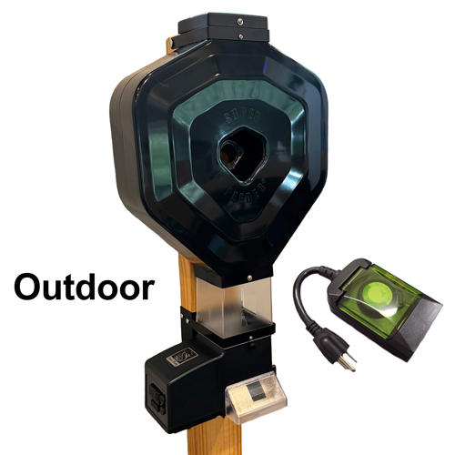 Outdoor CSF-3XL Unit with Hopper and Outdoor ACAT-32 Analog Timer