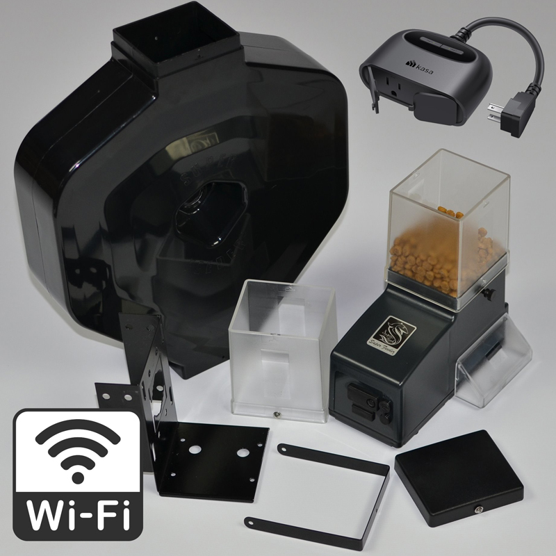 Outdoor cat or small animal automatic pet feeder with outdoor timer