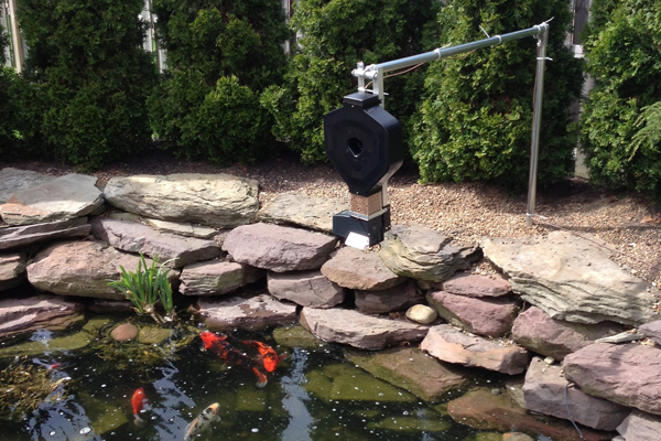 KSF-2XL Install by customer on pond