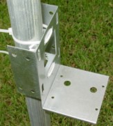 example of cable ties to hold pipe for feeder installation
